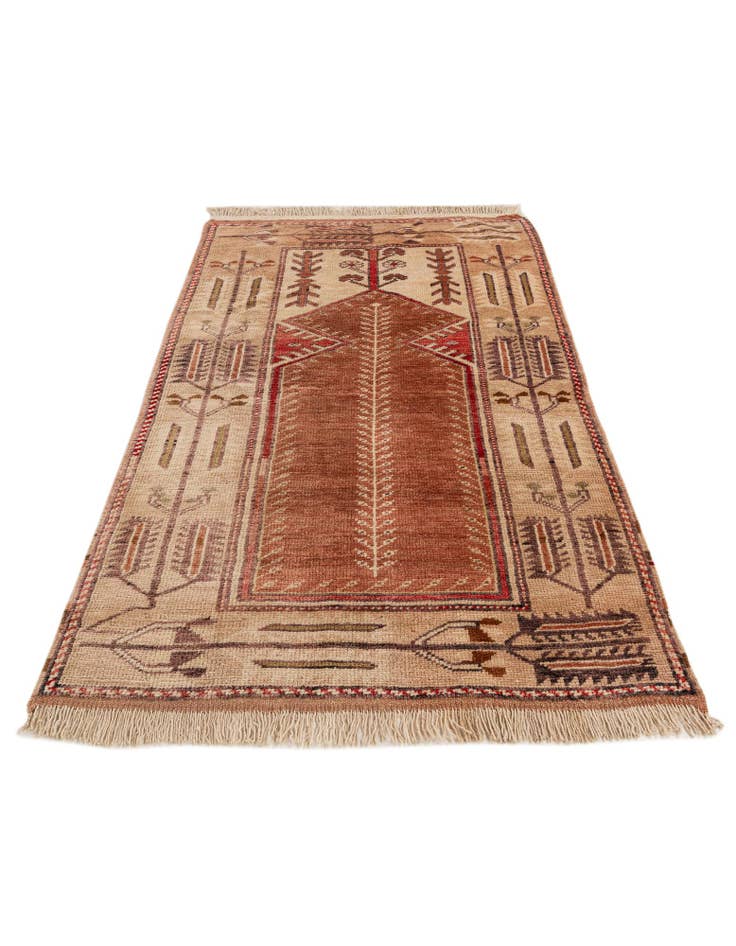 Detail image of 2' 8 x 4' 3 Hand Knotted Fars Wool Rug