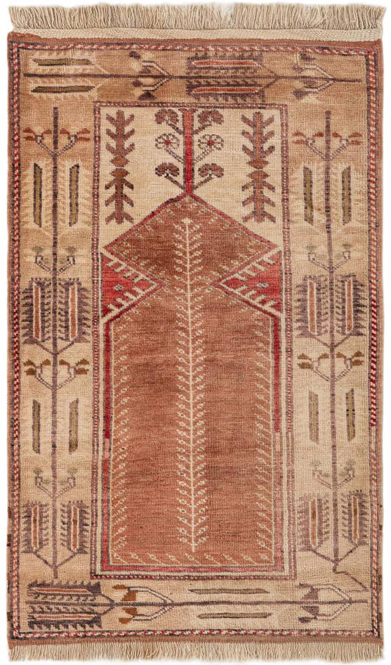 Detail image of 2' 8 x 4' 3 Hand Knotted Fars Wool Rug