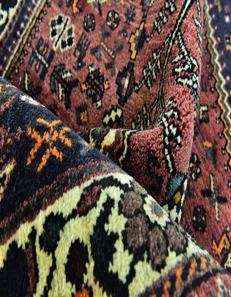 Detail image of 3' 8 x 5' 2 Hand Knotted Ghashghaei Persian Wool Rug