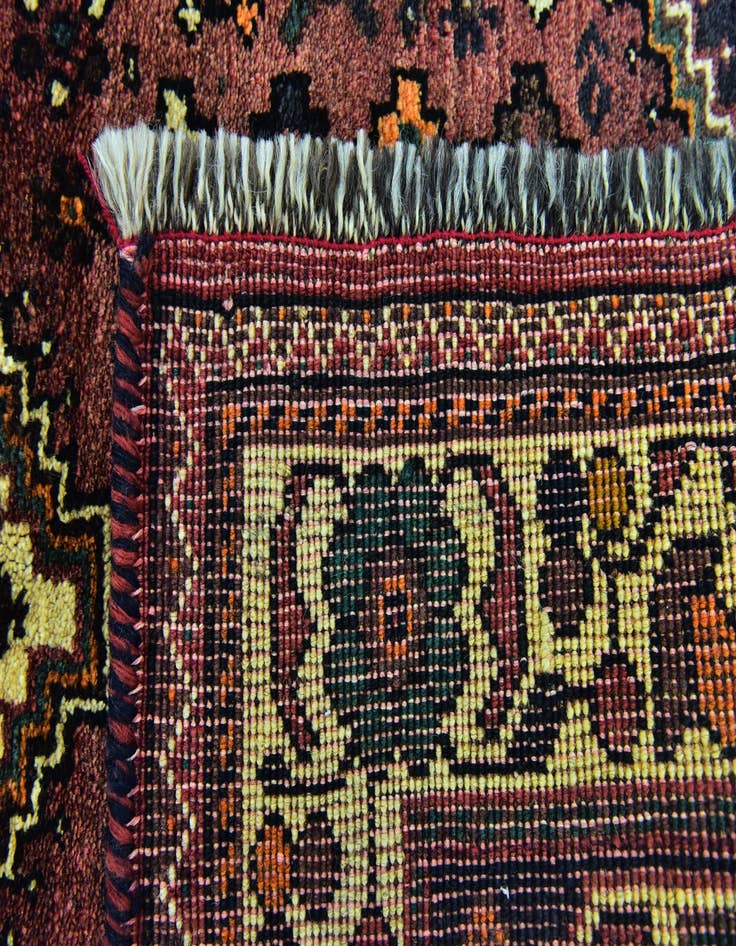 Detail image of 3' 8 x 5' 2 Hand Knotted Ghashghaei Persian Wool Rug