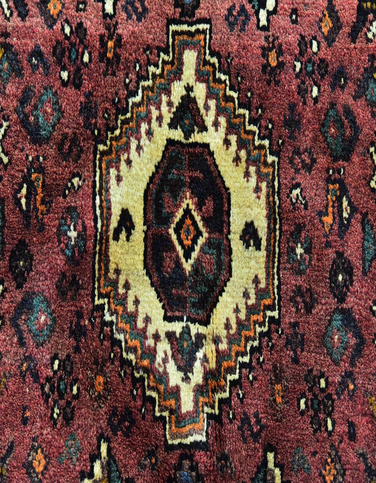Detail image of 3' 8 x 5' 2 Hand Knotted Ghashghaei Persian Wool Rug