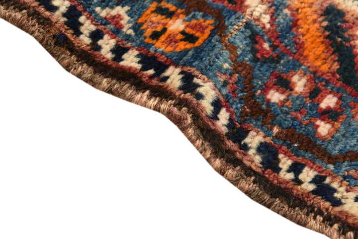 4' 4 x 7' 2 Hand Knotted Ghashghaei Persian Wool Rug
