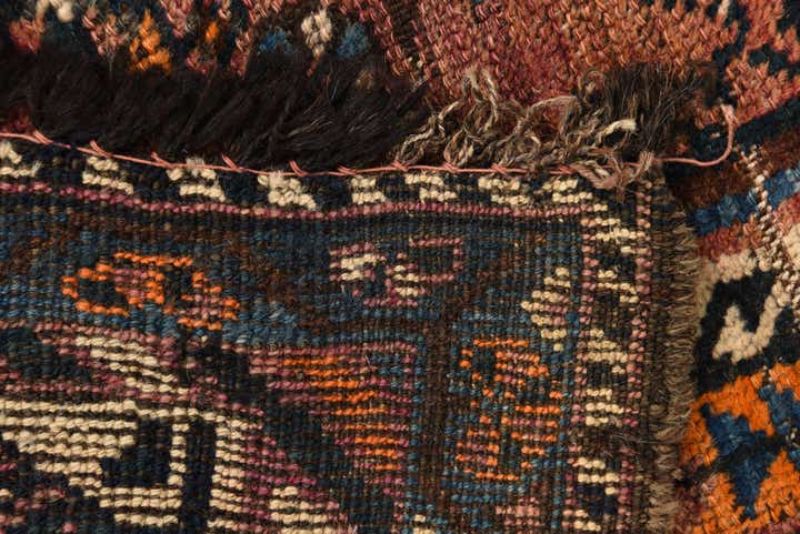 4' 4 x 7' 2 Hand Knotted Ghashghaei Persian Wool Rug