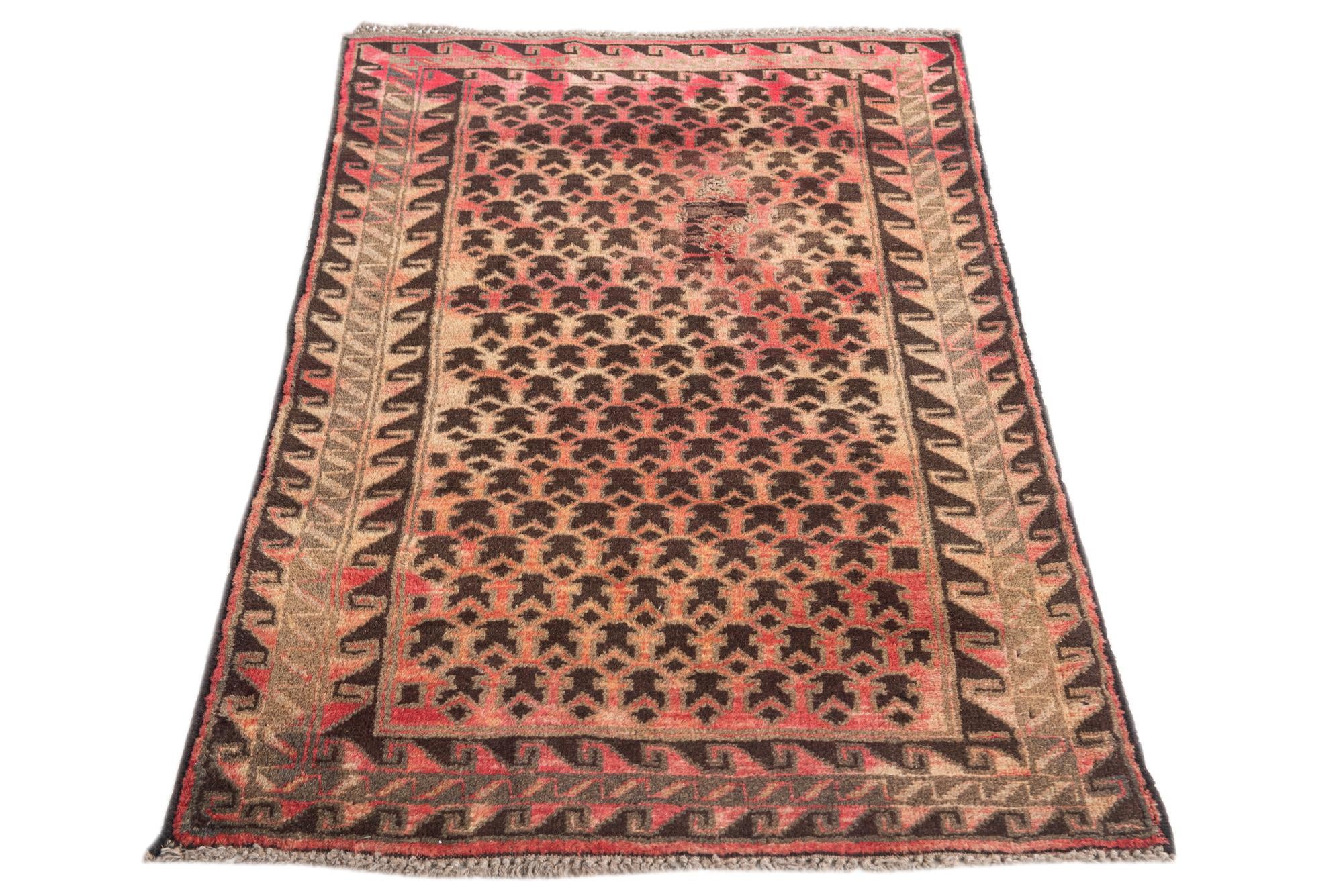 2' 10 x 4' 5 Hand Knotted Hamedan Persian Wool Rug