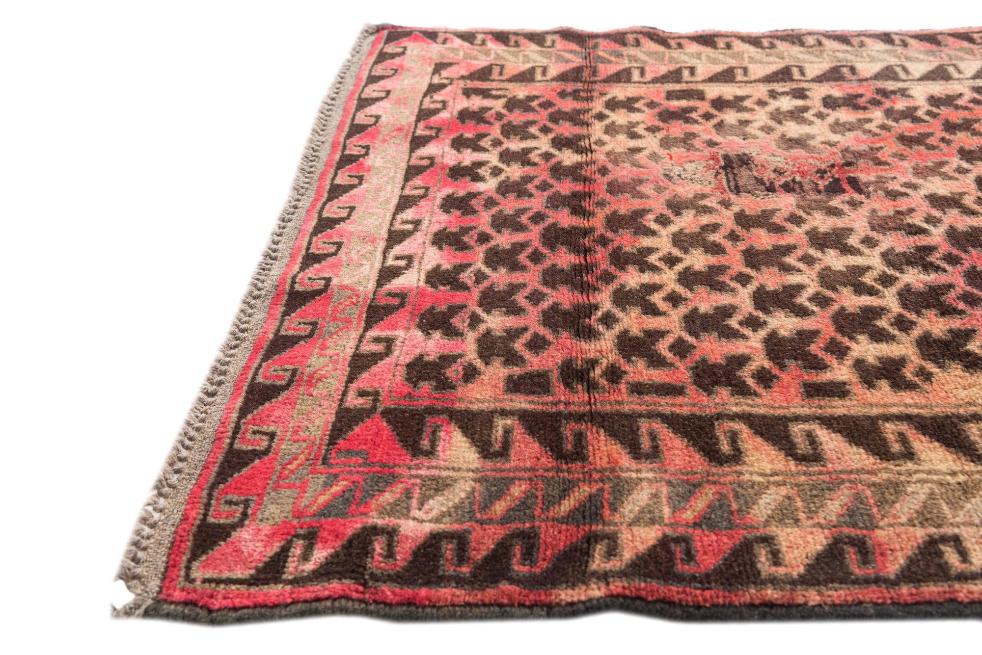 2' 10 x 4' 5 Hand Knotted Hamedan Persian Wool Rug