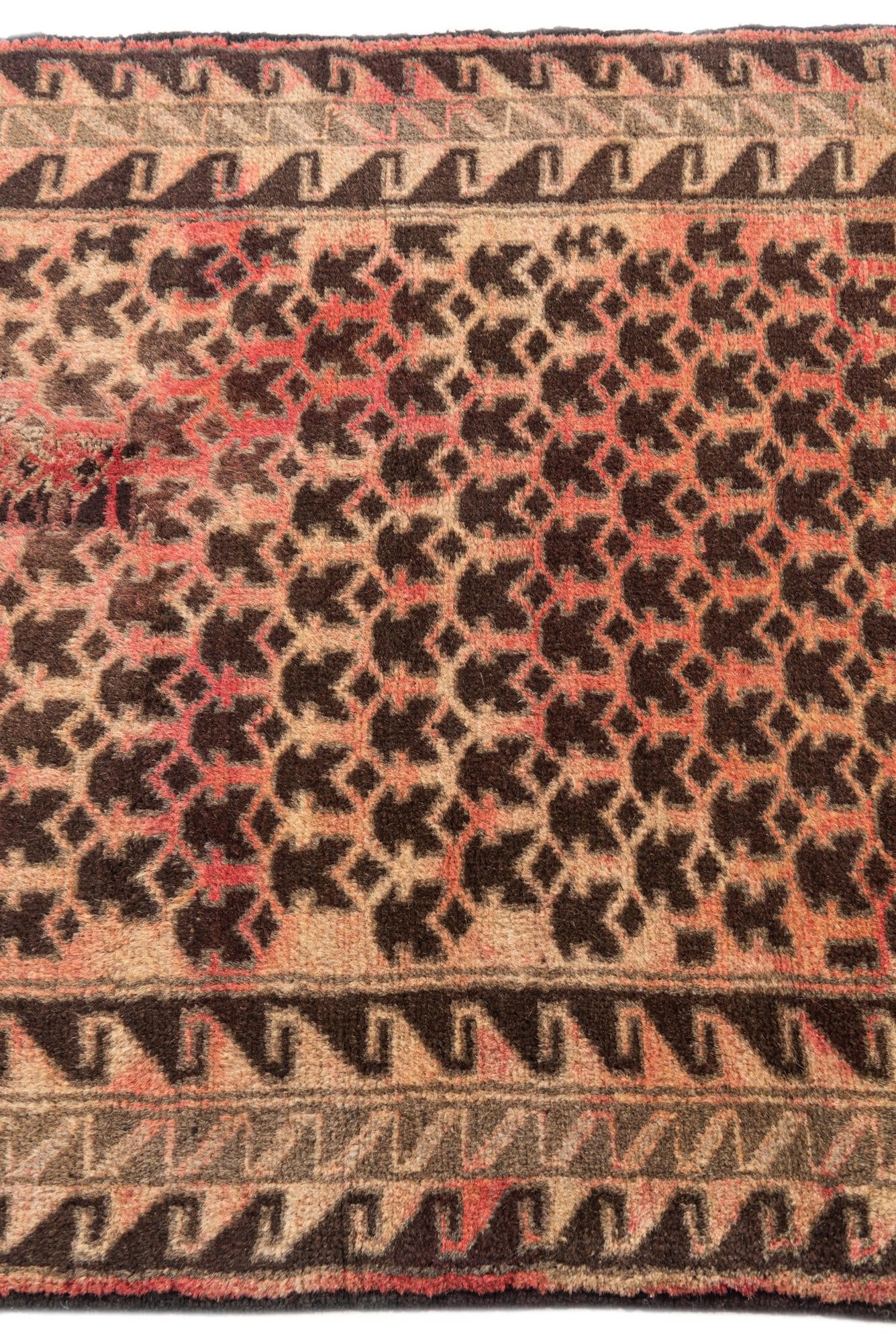 2' 10 x 4' 5 Hand Knotted Hamedan Persian Wool Rug