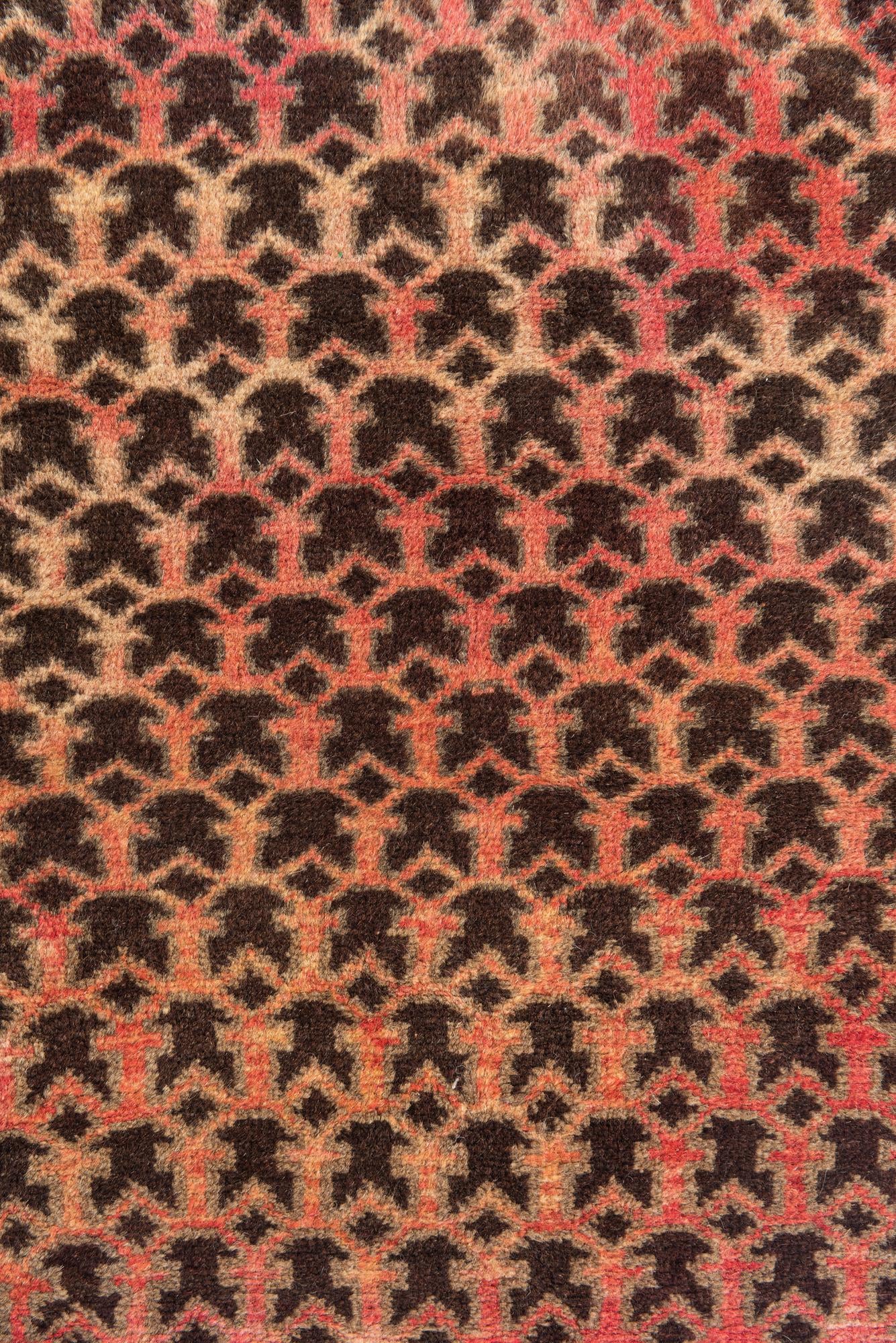 2' 10 x 4' 5 Hand Knotted Hamedan Persian Wool Rug