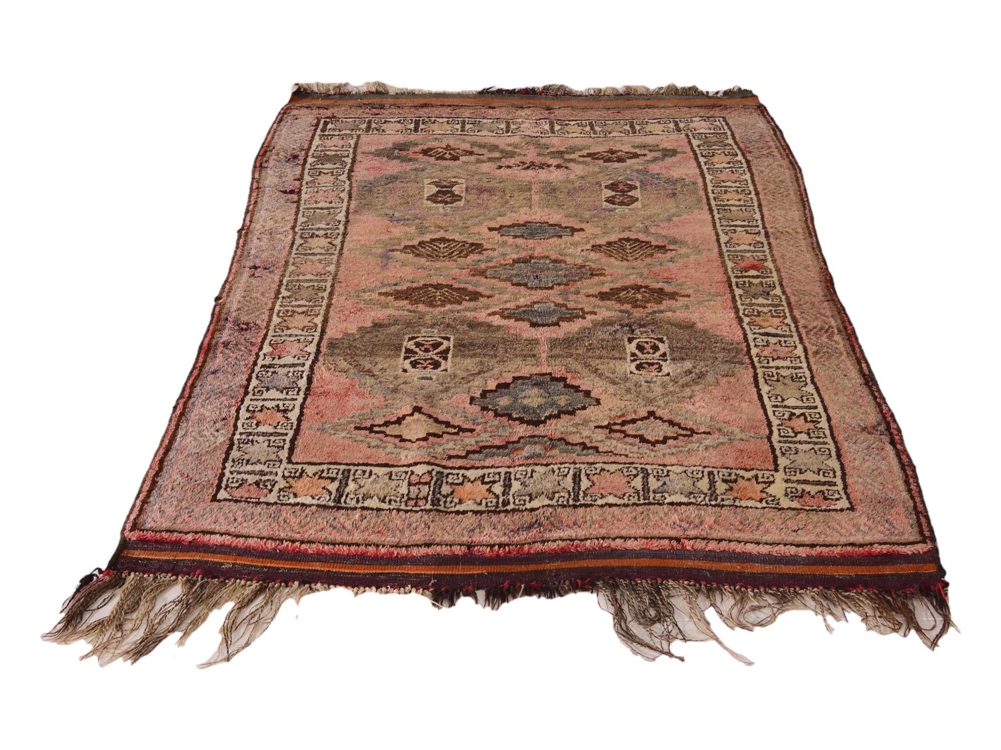 4' 7 x 8' Hand Knotted Hamedan Persian Wool Rug