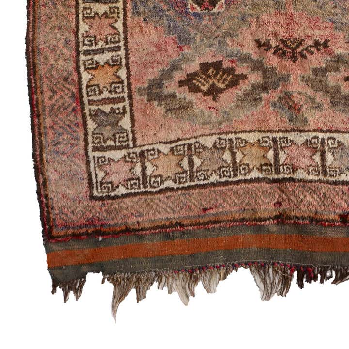 4' 7 x 8' Hand Knotted Hamedan Persian Wool Rug