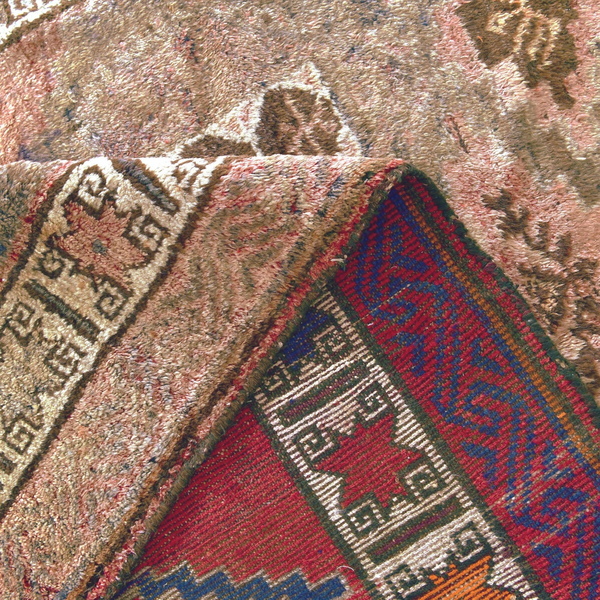 4' 7 x 8' Hand Knotted Hamedan Persian Wool Rug