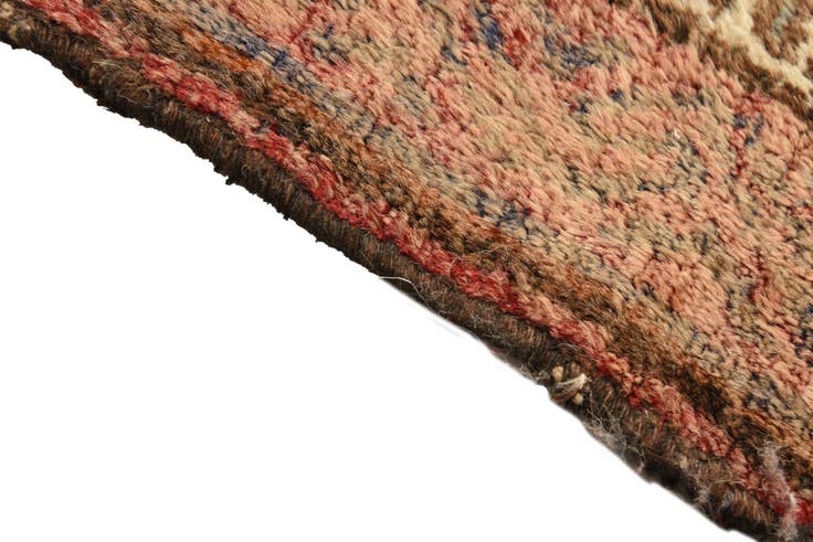 Detail image of 4' 7 x 8' Hand Knotted Hamedan Persian Wool Rug