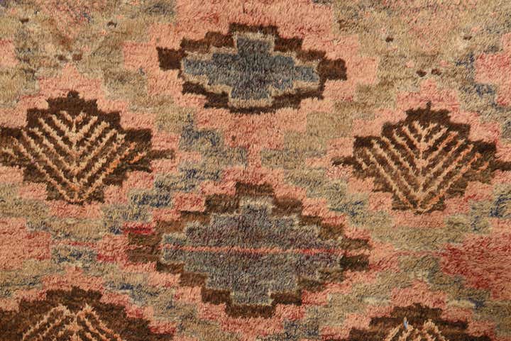 4' 7 x 8' Hand Knotted Hamedan Persian Wool Rug