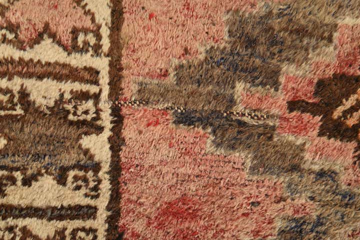 4' 7 x 8' Hand Knotted Hamedan Persian Wool Rug