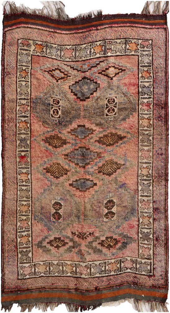 4' 7 x 8' Hand Knotted Hamedan Persian Wool Rug