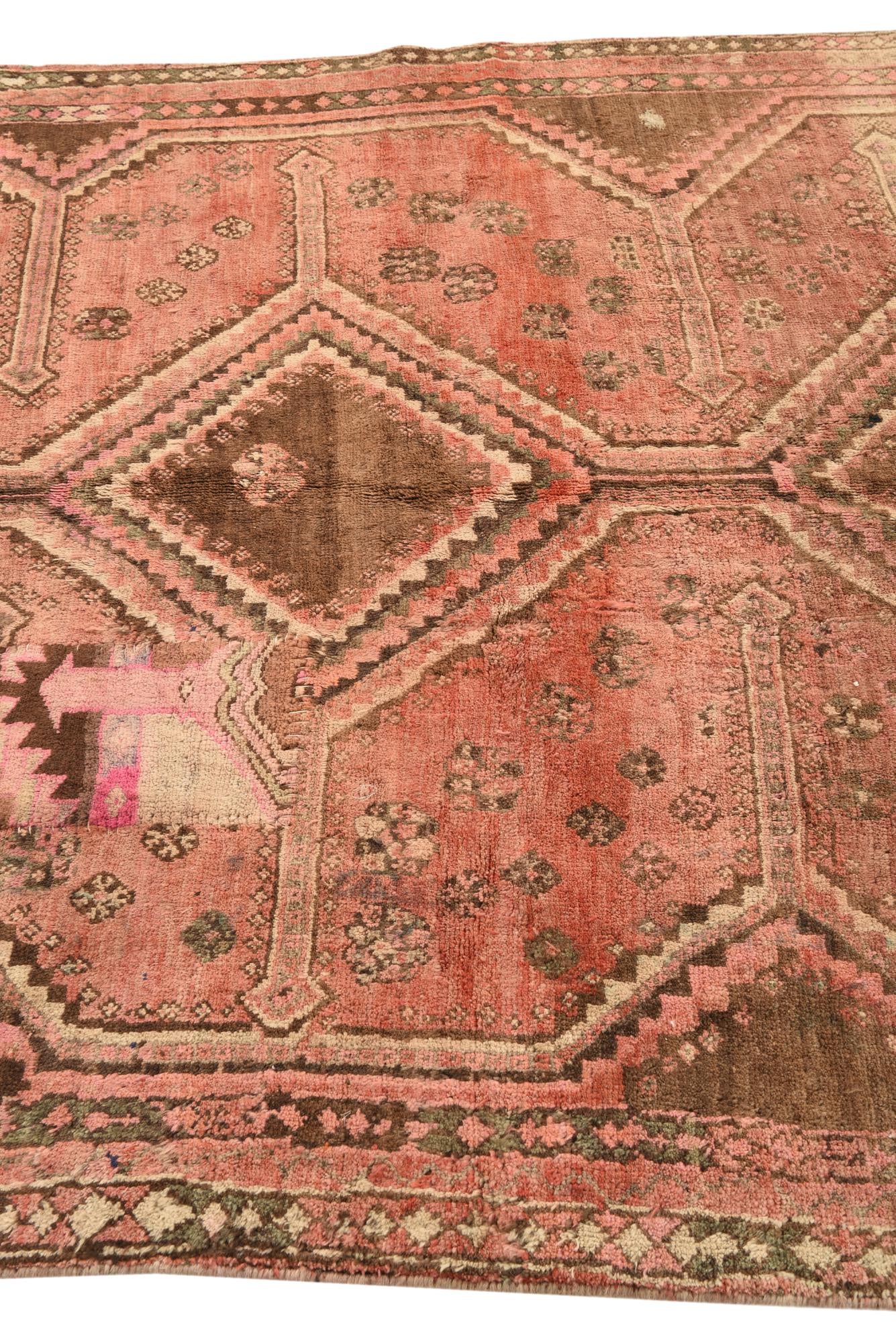 5' 6 x 8' 3 Hand Knotted Hamedan Persian Wool Rug