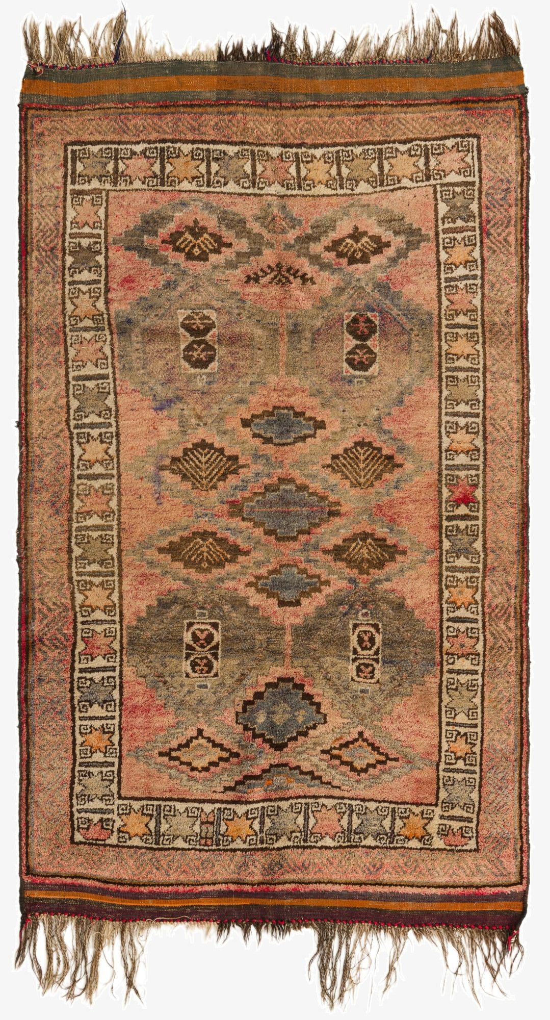 4' 7 x 8' Hand Knotted Hamedan Persian Wool Rug
