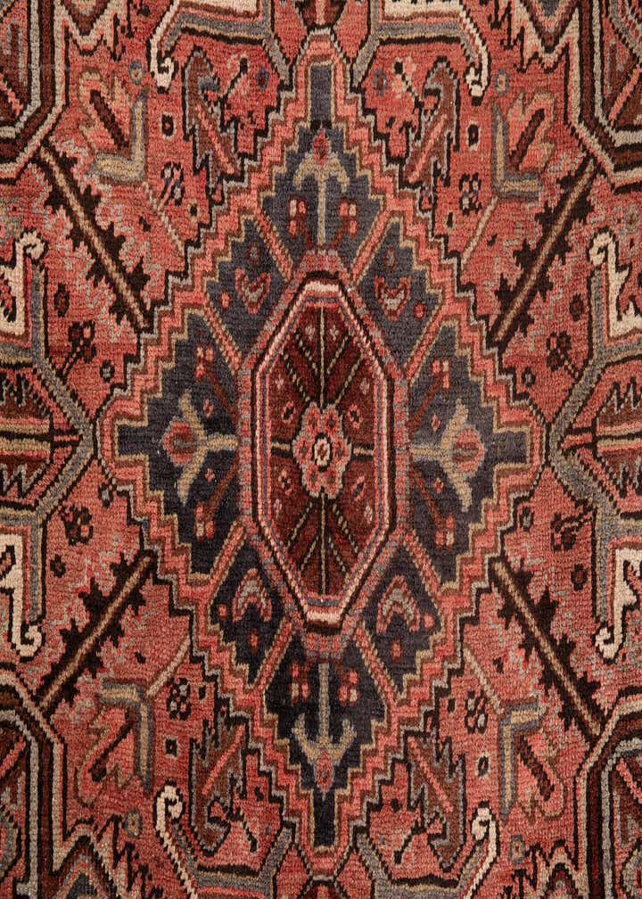 9' 7 x 11' 6 Hand Knotted Heriz Persian Wool Rug