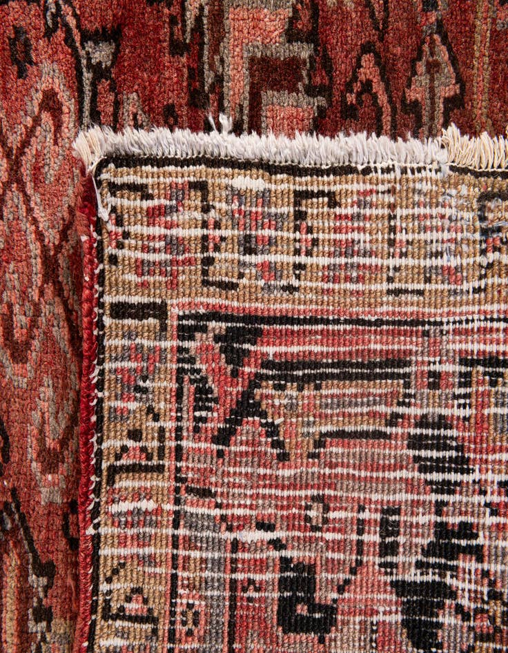 Detail image of 9' 7 x 11' 6 Hand Knotted Heriz Persian Wool Rug