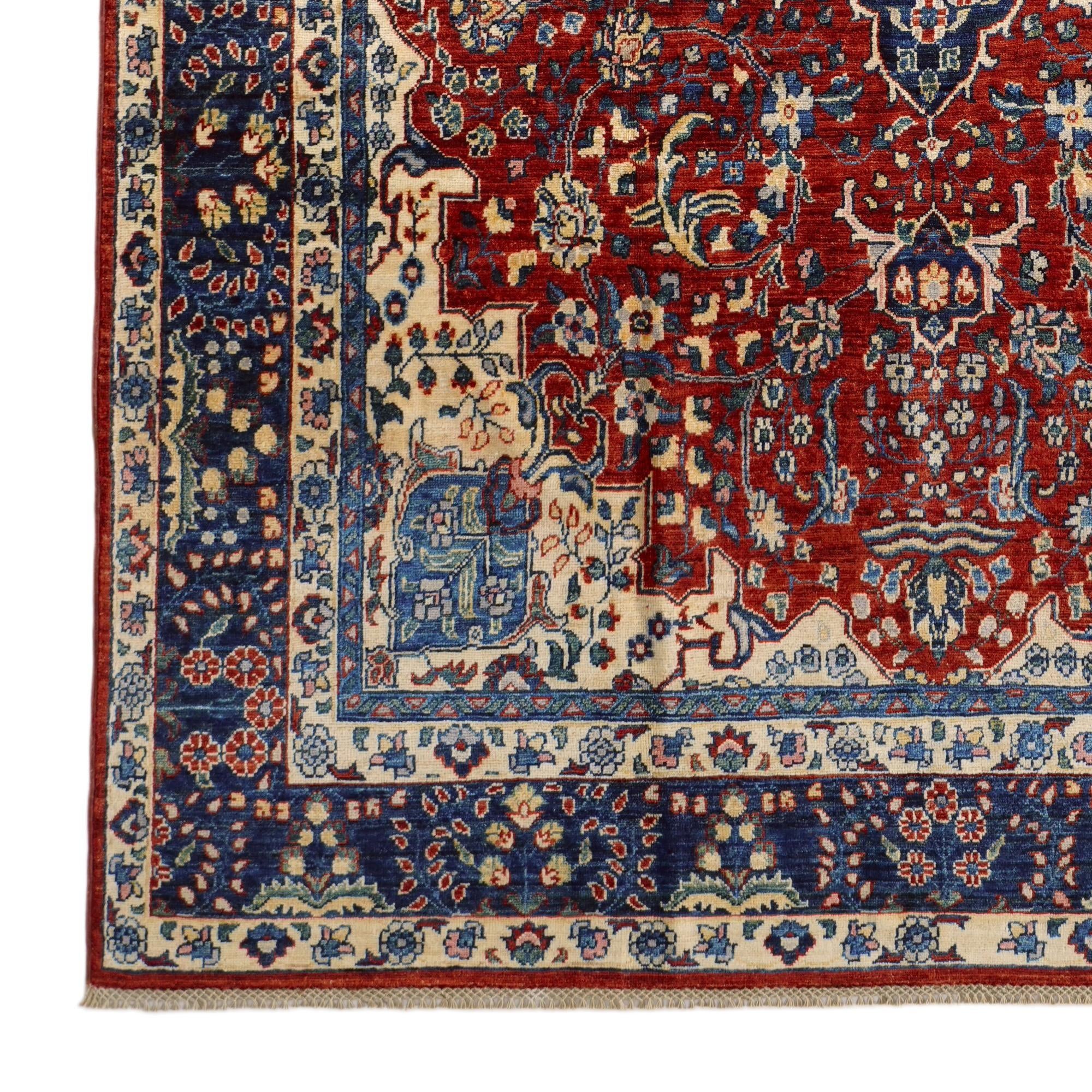6' 9 x 9' 11 Hand Knotted Heriz Rug