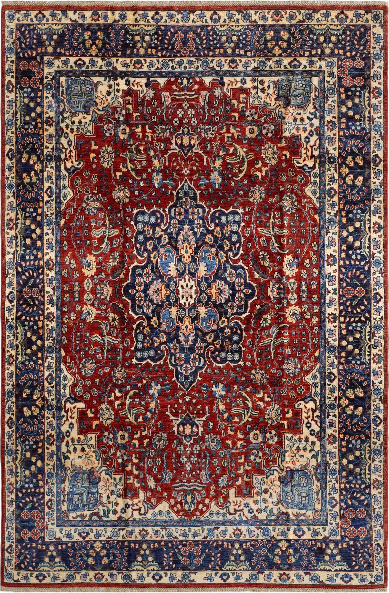 6' 9 x 9' 11 Hand Knotted Heriz Rug