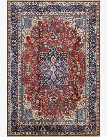 6' 9 x 9' 11 Hand Knotted Heriz Rug