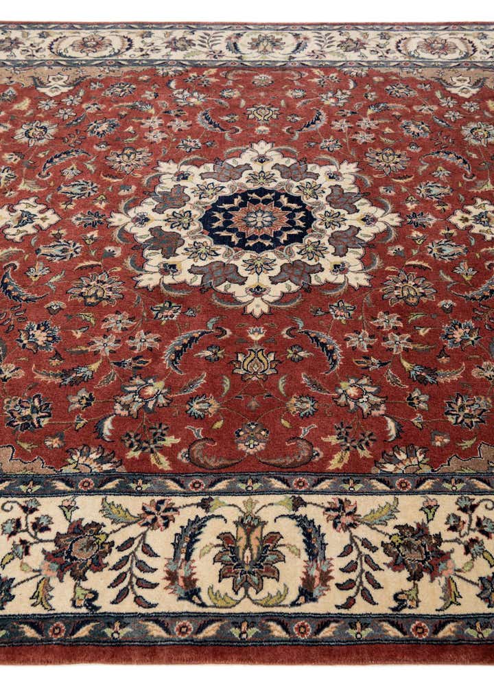 6' x 9' Hand Knotted Isfahan Oriental Wool Rug
