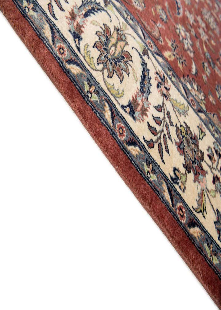 6' x 9' Hand Knotted Isfahan Oriental Wool Rug