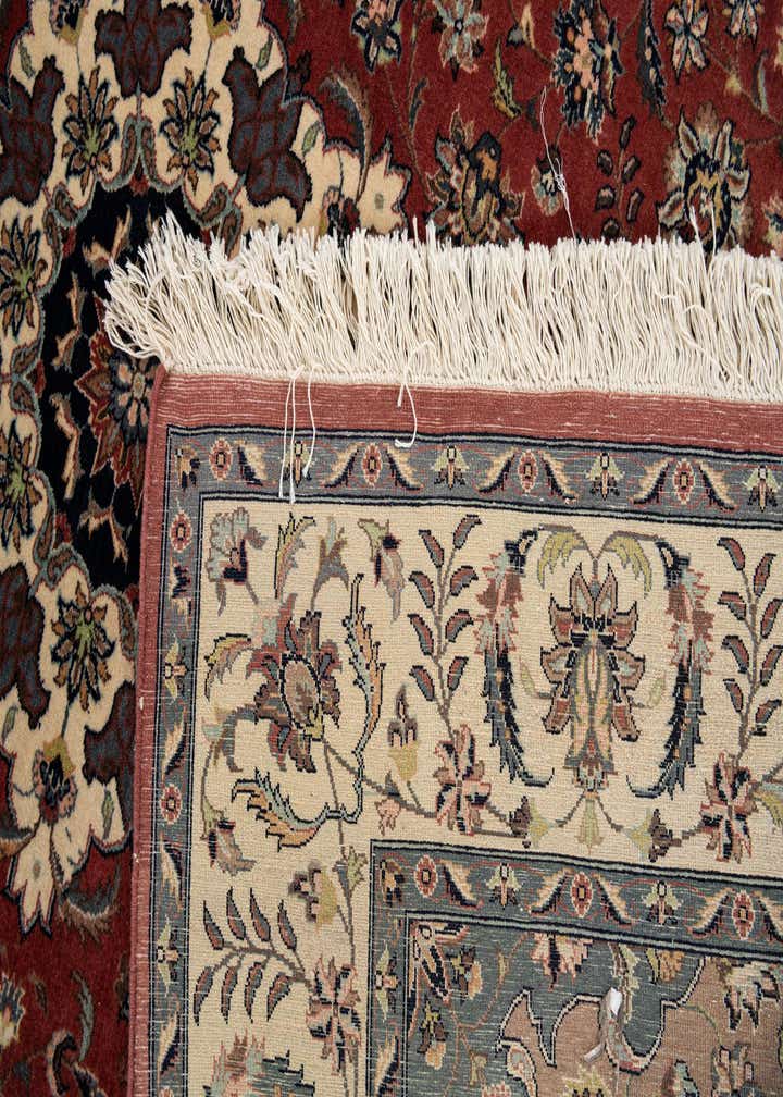 6' x 9' Hand Knotted Isfahan Oriental Wool Rug