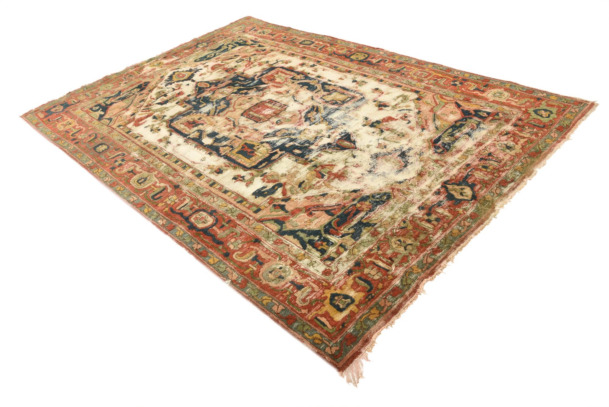 6' 7 x 9' 9 Hand Knotted Jaipur Agra Wool Rug
