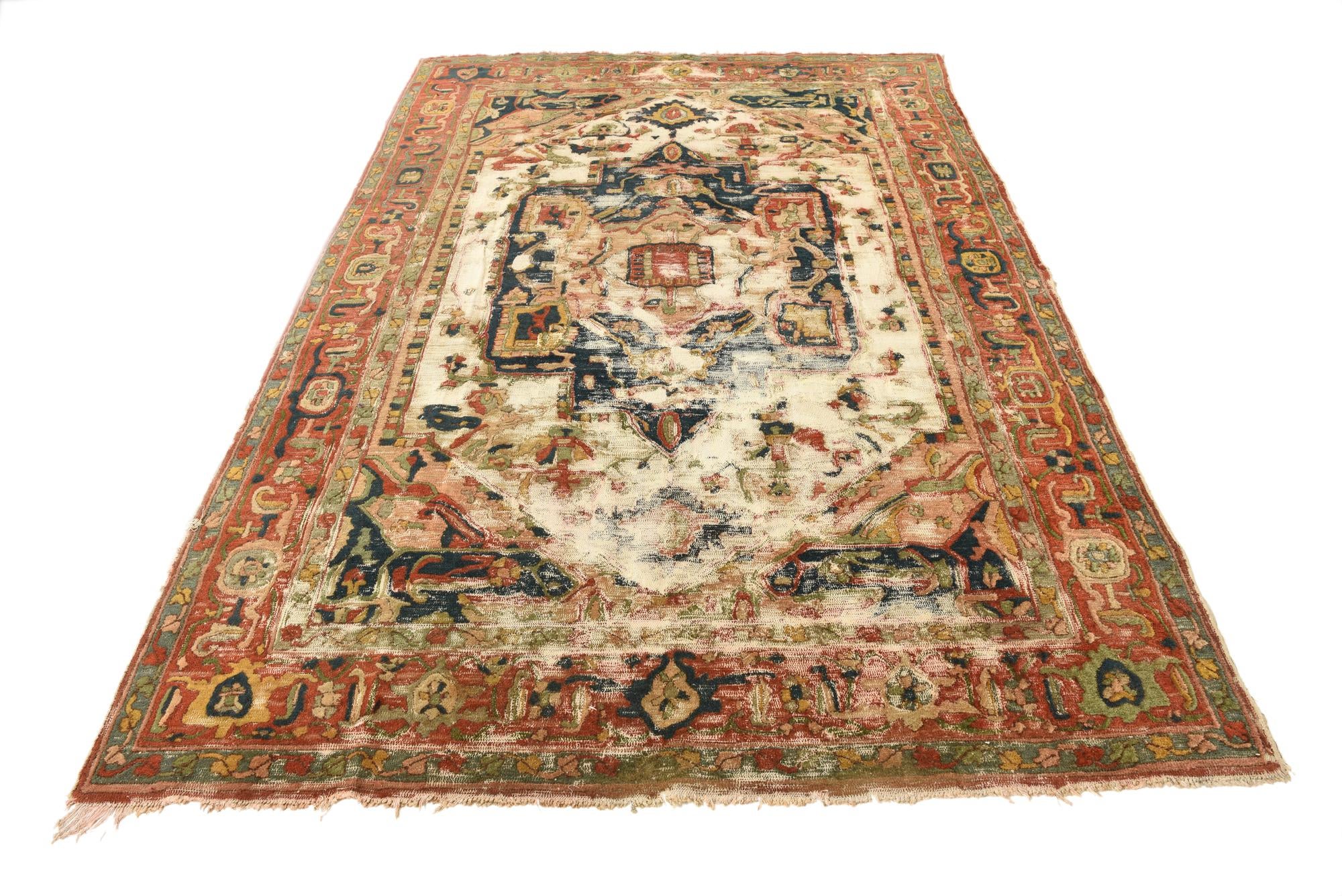 6' 7 x 9' 9 Hand Knotted Jaipur Agra Wool Rug