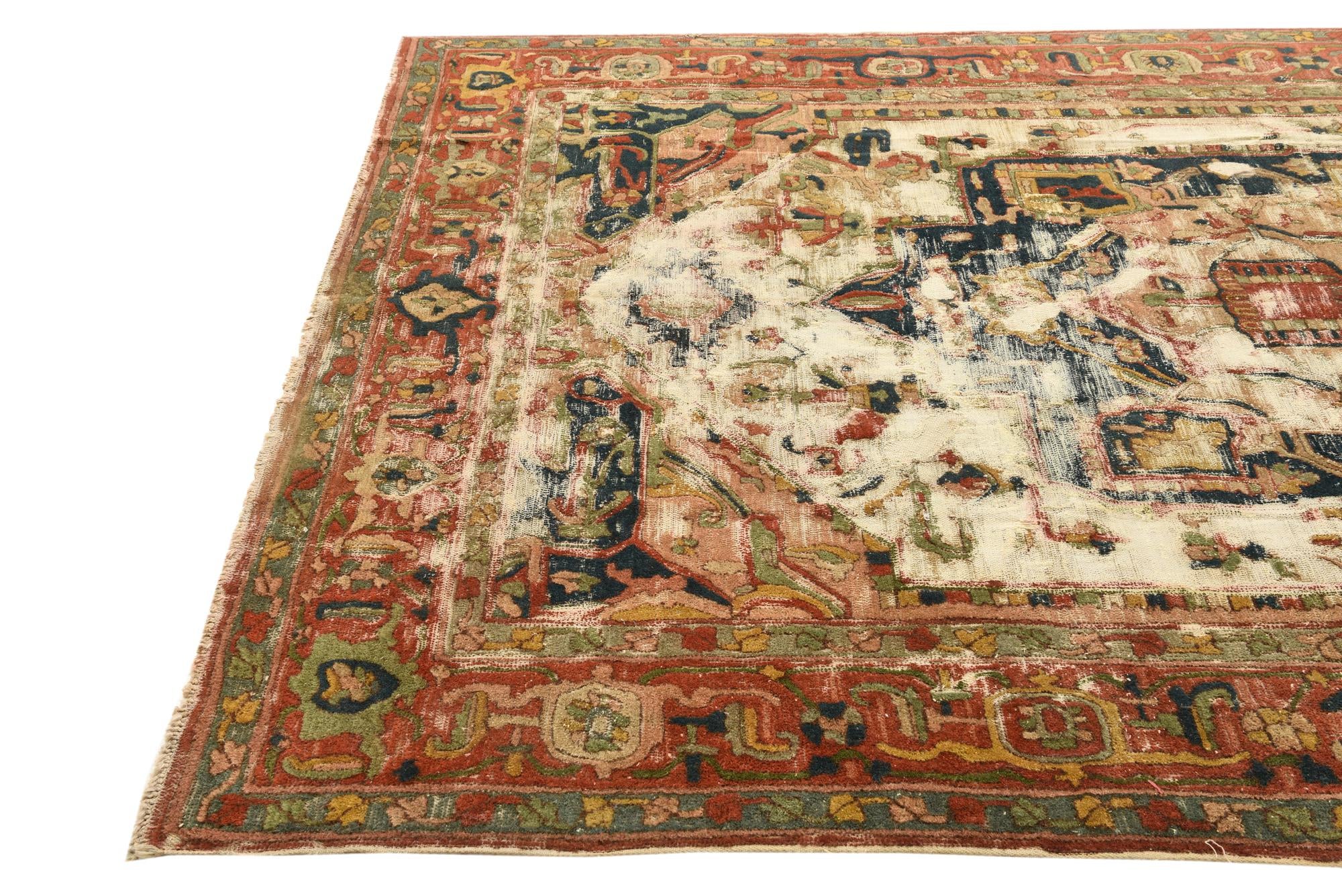 6' 7 x 9' 9 Hand Knotted Jaipur Agra Wool Rug