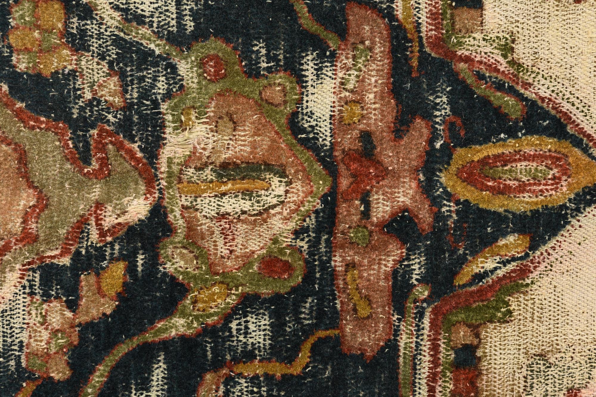6' 7 x 9' 9 Hand Knotted Jaipur Agra Wool Rug