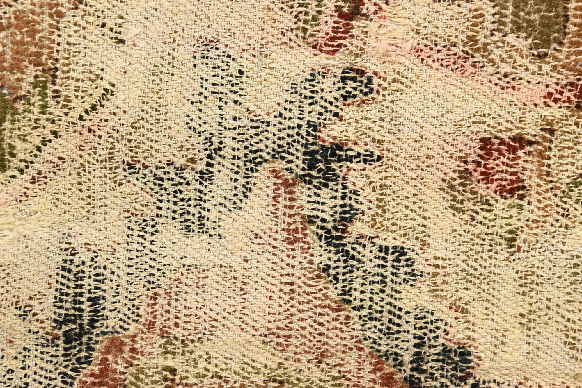 6' 7 x 9' 9 Hand Knotted Jaipur Agra Wool Rug