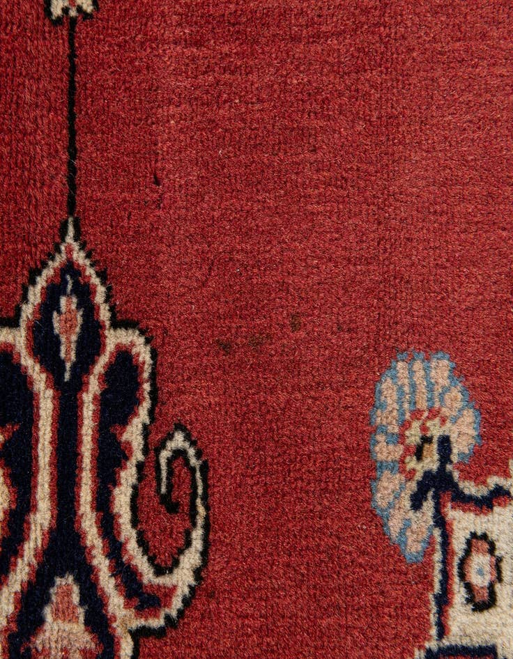 Detail image of 4' 6 x 6' 10  Hand Knotted Jaipur Agra Wool Rug