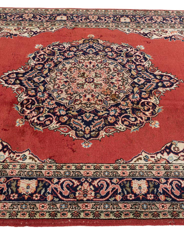 Detail image of 4' 6 x 6' 10  Hand Knotted Jaipur Agra Wool Rug