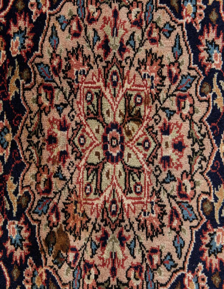 Detail image of 4' 6 x 6' 10  Hand Knotted Jaipur Agra Wool Rug