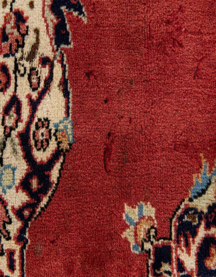 Detail image of 4' 6 x 6' 10  Hand Knotted Jaipur Agra Wool Rug