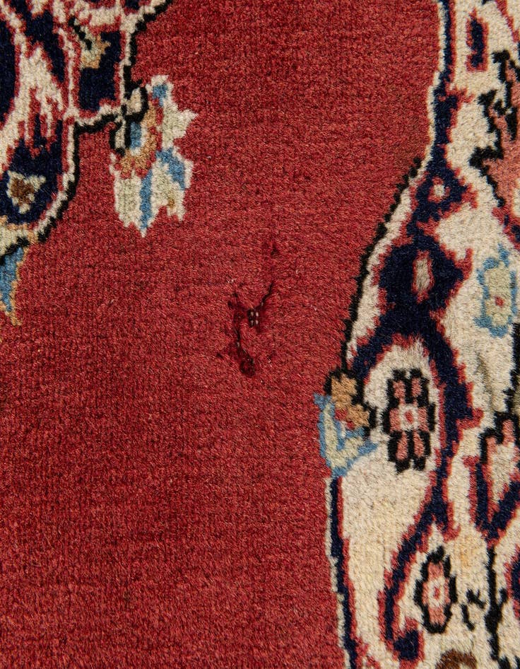 Detail image of 4' 6 x 6' 10  Hand Knotted Jaipur Agra Wool Rug