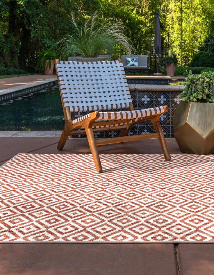Detail image of 2' x 3' Easy-Clean Jill Zarin Costa Rica Indoor / Outdoor Rug