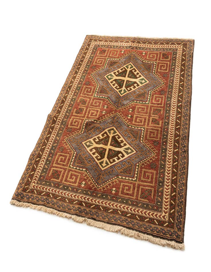 Detail image of 5' x 6' 4 Hand Knotted Kars Wool Rug