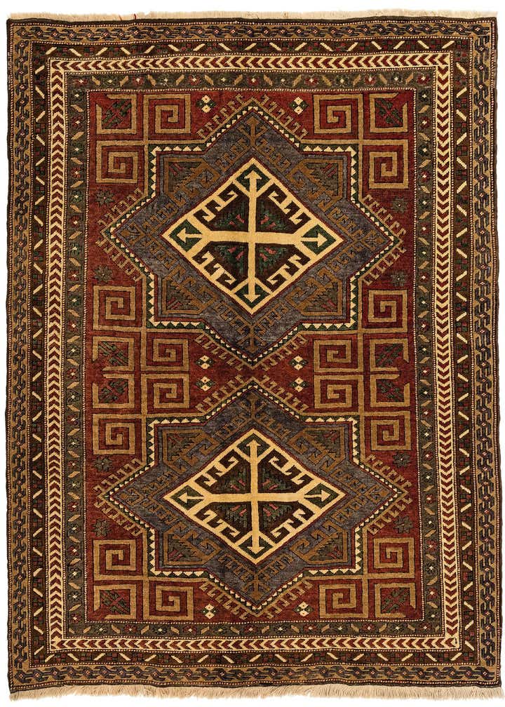 5' x 6' 4 Hand Knotted Kars Wool Rug