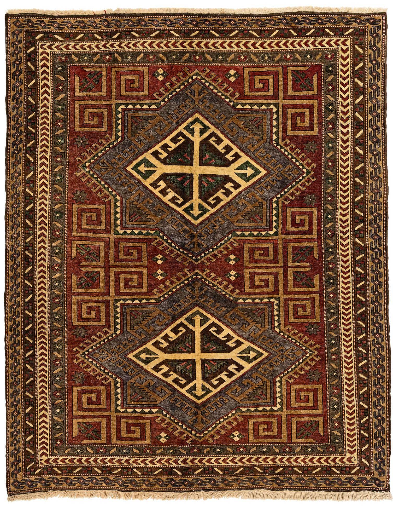 5' x 6' 4 Hand Knotted Kars Wool Rug
