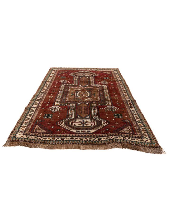 4' 4 x 6' 2 Hand Knotted Kars Wool Rug