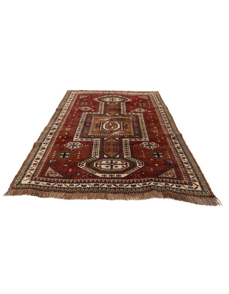 Detail image of 4' 4 x 6' 2 Hand Knotted Kars Wool Rug