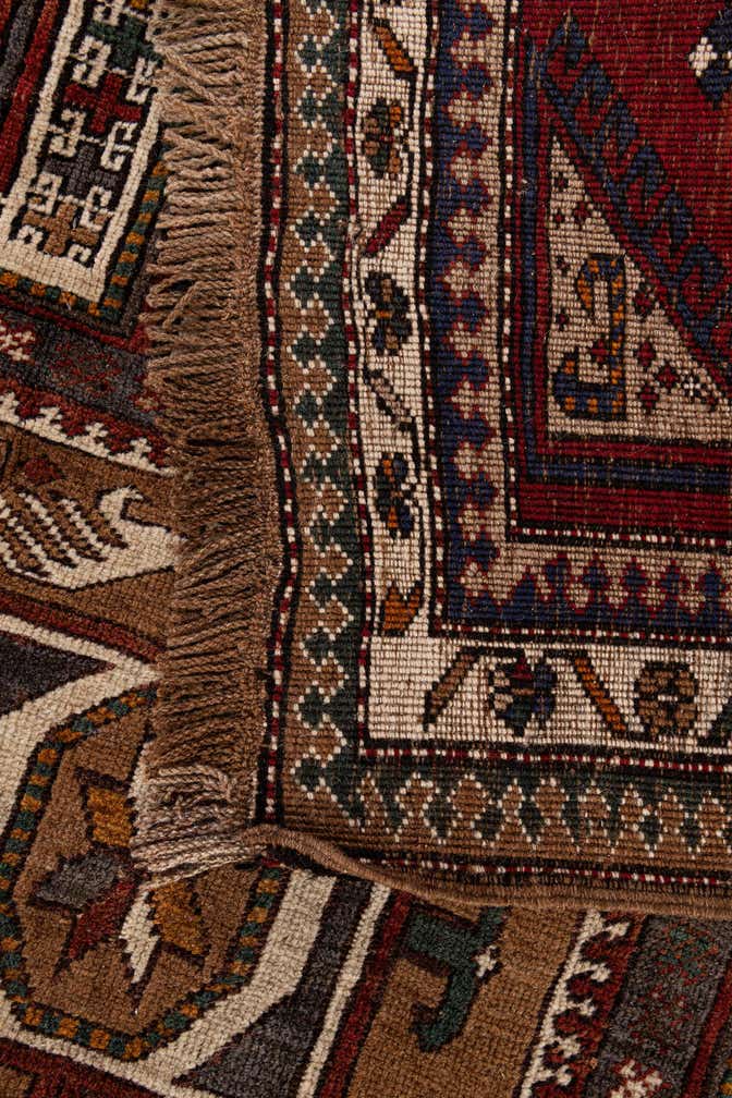 4' 4 x 6' 2 Hand Knotted Kars Wool Rug