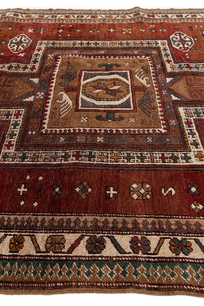 4' 4 x 6' 2 Hand Knotted Kars Wool Rug