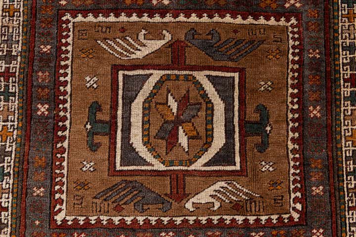 4' 4 x 6' 2 Hand Knotted Kars Wool Rug