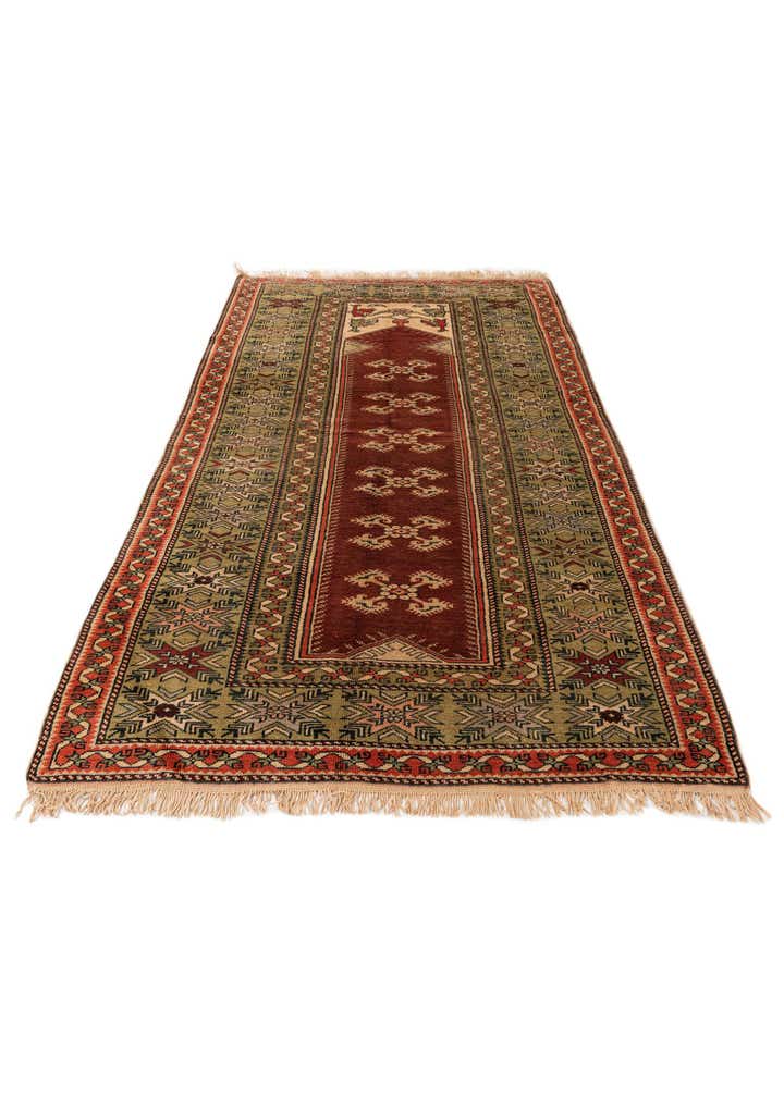 4' x 7' 4 Hand Knotted Kars Wool Rug