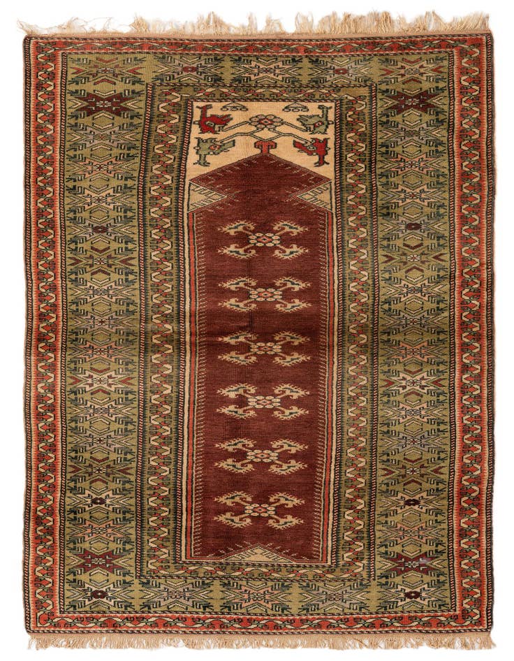 Detail image of 4' x 7' 4 Hand Knotted Kars Wool Rug