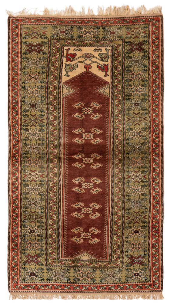 4' x 7' 4 Hand Knotted Kars Wool Rug